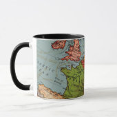 Karte von frühem Europa Tasse (Links)