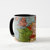 Karte von frühem Europa Tasse (Vorderseite Links)