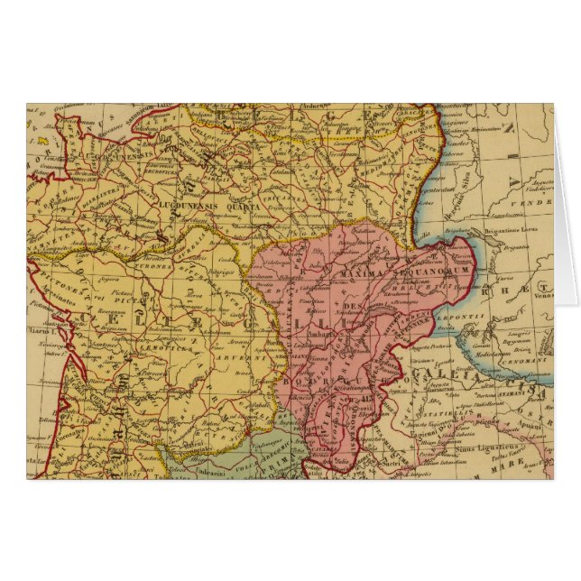 Karte von Gaul (Vorderseite (Horizontal))