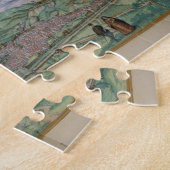 Karte von Genua und von Florenz, von 'Civitates Puzzle (Seite)