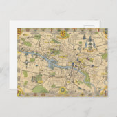 Karte von Glasgow, England (Vorne/Hinten)