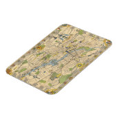 Karte von Glasgow, England Magnet (Linke Seite)