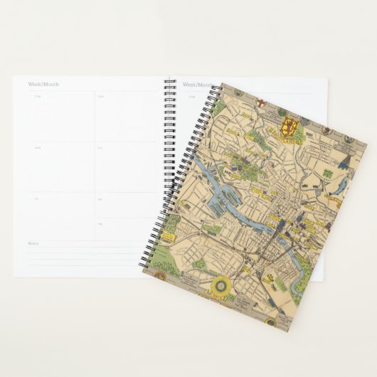 Karte von Glasgow, England Planer (Anzeige)