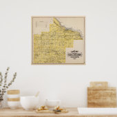Karte von Goodhue Landkreis, Minnesota Poster (Küche)