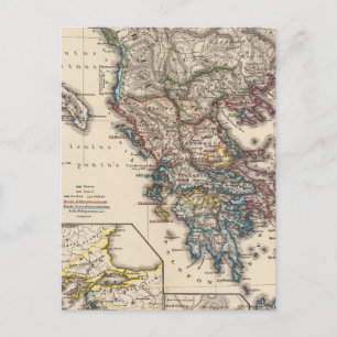 Karte von Graecia, Mazedonien, Thracia