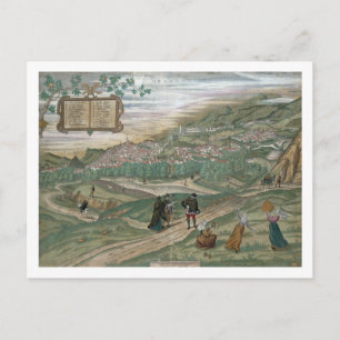 Karte von Granada, von 'Civitates Orbis Terrarum',