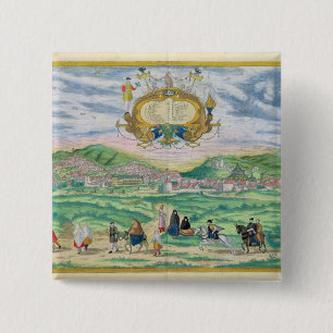 Karte von Granada, von "Civitates Orbis Terrarum" Button