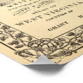 Karte von Grant, Hardy Landkreises Poster (Ecke)