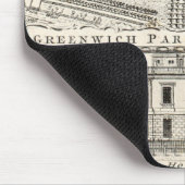 Karte von Greenwich-Park Mousepad (Ecke)