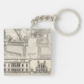 Karte von Greenwich-Park Schlüsselanhänger (Rückseite)