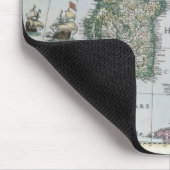 Karte von Großbritannien, 1631 Mousepad (Ecke)