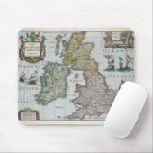 Karte von Großbritannien, 1631 Mousepad (Mit Mouse)