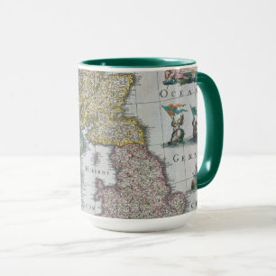 Karte von Großbritannien   1631 Tasse
