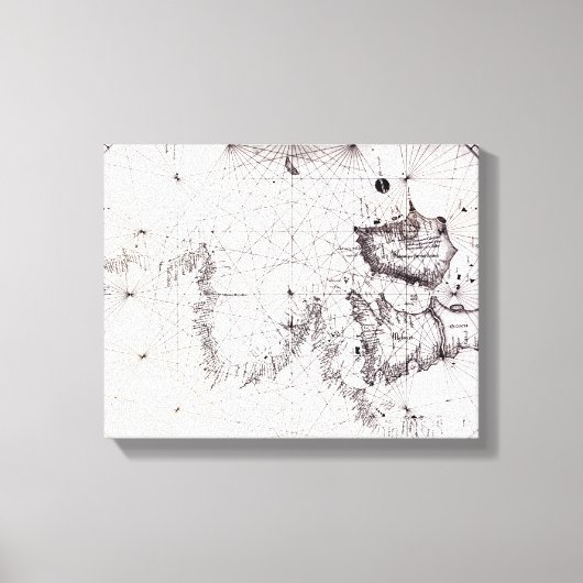 Karte von Großbritannien, Frankreich und Spanien, Leinwanddruck (Vorderseite)