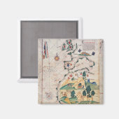 Karte von Großbritannien Magnet (Vorderseite/Rückseite)