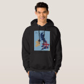 Karte von Großbritannien Mens Hoodie (Vorne ganz)