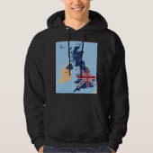 Karte von Großbritannien Mens Hoodie (Vorderseite)