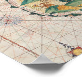 Karte von Großbritannien Poster (Ecke)