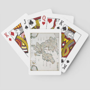 Karte von Großbritannien und Irland, veröffentlich Spielkarten