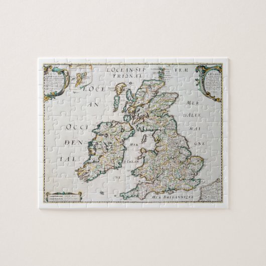 Karte von Großbritannien und von Irland, Puzzle (Horizontal)