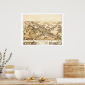 Karte von Guilford, Connecticut von 1881 Poster (Küche)