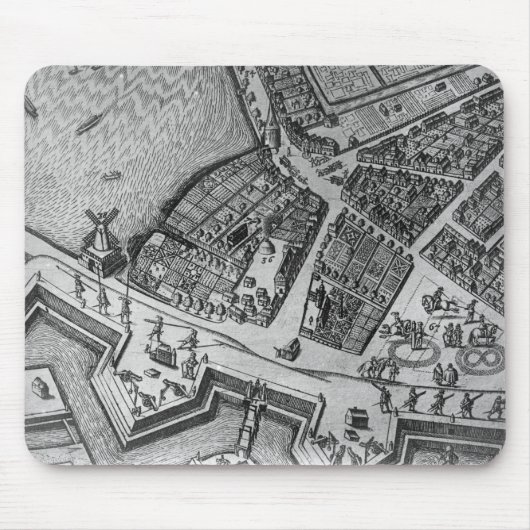 Karte von Hamburg Mousepad (Vorne)