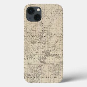 Karte von Harrison County, Staat von Iowa Case-Mate iPhone Hülle