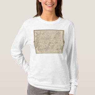 Karte von Harrison County, Staat von Iowa T-Shirt