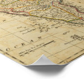 Karte von Hindostan oder Indien Poster (Ecke)