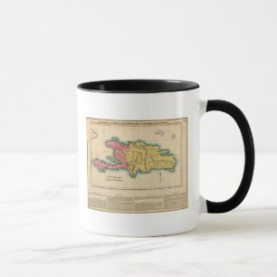 Karte von Hispaniola oder St Domingo Tasse