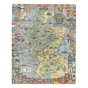 Karte von historischem Schottland Puzzle