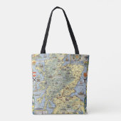 Karte von historischem Schottland Tasche (Rückseite)