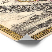 Karte von Holland Poster (Ecke)