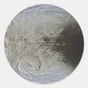 Karte von Iapetus Runder Aufkleber