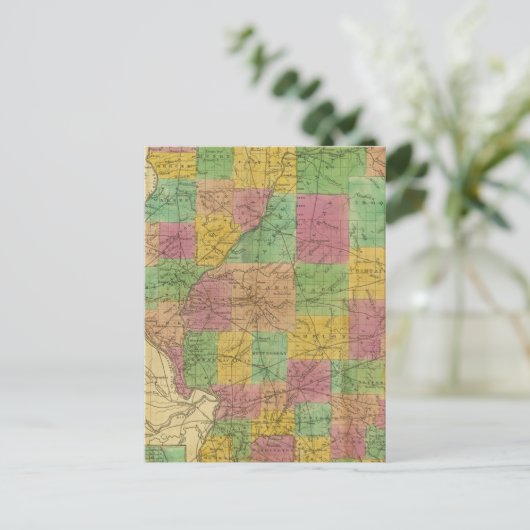 Karte von Illinois (Stehend Vorderseite)