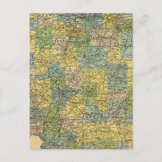 Karte von Illinois 2 (Vorderseite)