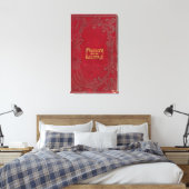 Karte von Illinois 2 Leinwanddruck (Insitu (Schlafzimmer))