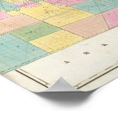 Karte von Illinois & Missouri Poster (Ecke)
