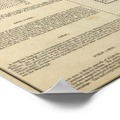 Karte von Illinois Poster (Ecke)