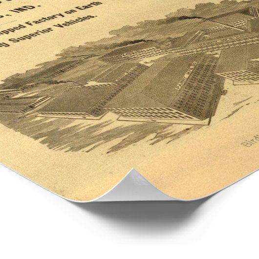 Karte von Illinois Poster (Ecke)