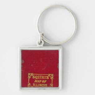 Karte von Illinois Schlüsselanhänger