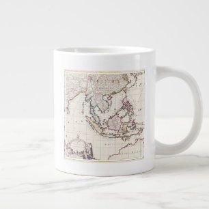 Karte von Indien und den Ostindien Jumbo-Tasse