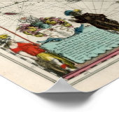 Karte von Indien und Fernost, 1642 Karte Poster (Ecke)