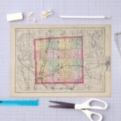 Karte von Ingham County, Michigan Seidenpapier (Handwerk)