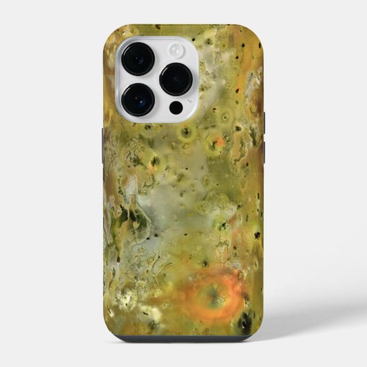 Karte von Io iPhone Hülle (Rückseite)