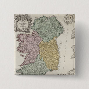 Karte von Irland die Provinzen von Ulster zeigend Button