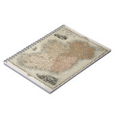 Karte von Irland, erschienenes c.1850 Notizblock (Linke Seite)