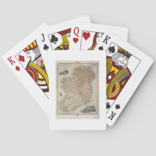 Karte von Irland, erschienenes c.1850 Spielkarten