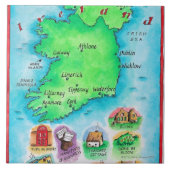 Karte von Irland Fliese (Vorderseite)