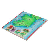 Karte von Irland Fliese (Seite)